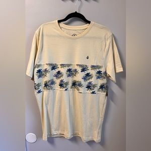 Volcom stone tan flower shirt